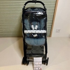純正レインカバー付！combi スゴカルα 4キャス エッグショ...