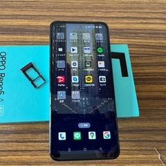 【美品】「OPPO Reno5 A」のデュアル物理SIM 128...