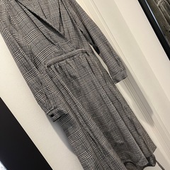 チェックワンピースの画像