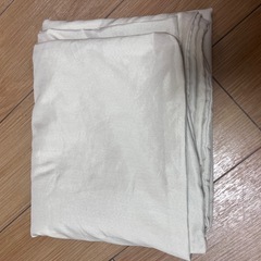 掛け布団カバー　ダブルベッド用　ベージュ　アイボリーの画像