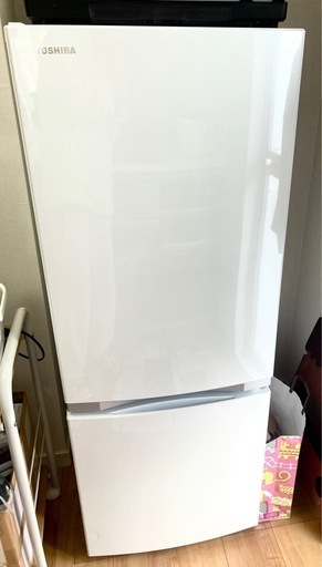 【引取締切延長19日まで】【値下げ中】2018年製　153L 東芝冷蔵庫　美品　GR-P15BS(W)