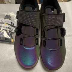 ロードバイク　ビンディングシューズ　クリート付き