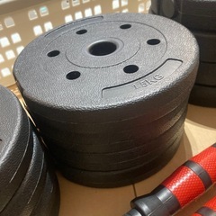 バーベル ダンベル ウェイト調整の画像