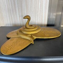 縁起物　蛇ヘビの置物　鉄アンティーク