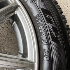 スタッドレス13インチ(155/65R13)2017年製ホイール4本セットの画像