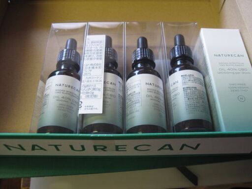 値下げ　CBDオイル　40％　ネイチャーカン　30ｍｌ　5本　フレーバーなし　10月に購入