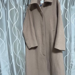 美品　BEAMS ベージュ ウールロングコート　キャメルの画像