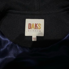 DAKS Little ネイビー フード付きダッフルコート 100の画像