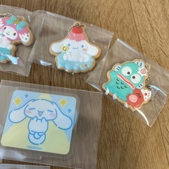 シナモロール マイメロ キティ ハンギョドン アクスタ キーホルダーセットの画像