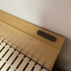 ※お取引決定【美品】コンセント付き！ダブルベッド※マットレスありますの画像