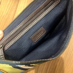 【未使用】JCREW ストライプ柄ナイロン製サコッシュの画像