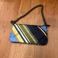 【未使用】JCREW ストライプ柄ナイロン製サコッシュ