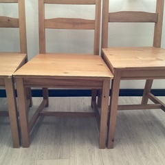 取引中　ダイニングチェア3脚　IKEA 年末年始対応&別料金で配送可の画像