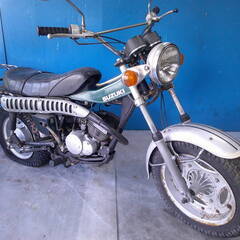 SUZUKI バンバンRV125 緑 エンジン始動確認 自賠責保...