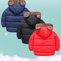 【美品】モコモコ　もこもこ　アウター　ブルゾン　ジャケット　上着　くま耳の画像