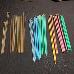 手編み用の道具編み棒各種