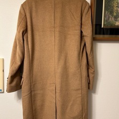 美品 TRUSSARDI ベージュ チェスターコート イタリア製 44サイズ