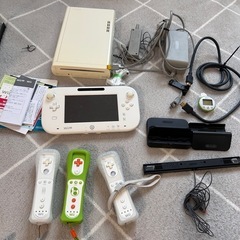 wiiU〔ジャンク品)+マリオカートハンドル