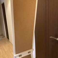 スタンドミラー　ホワイト（全身姿見鏡）の画像