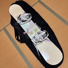K2:スノーボード(左利き用)＆バートン24.5センチ:ブーツ