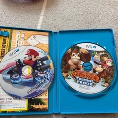 wiiU〔ジャンク品)+マリオカートハンドルの画像