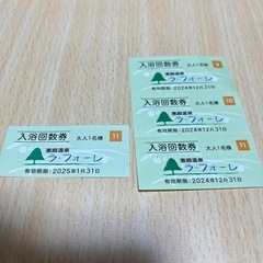 恵庭温泉ラフォーレの入浴券