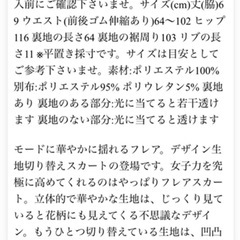アンティカ パターントルソー スカートの画像