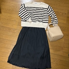 アダストリア　SHUCA ニット　スカート　セット　コーディネー...