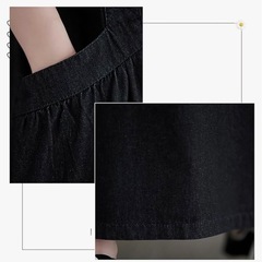 【大きいサイズ用】サロペット スカート レディース デニム ロング ワンピース オーバーオール　サイズ：2XLの画像