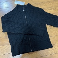 ジーユー  ケーブルフルジップセーター　M 新品