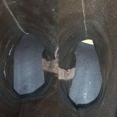 ACTEUR MODE 本革 ロングブーツ ダークブラウン 24cm ヒールの画像