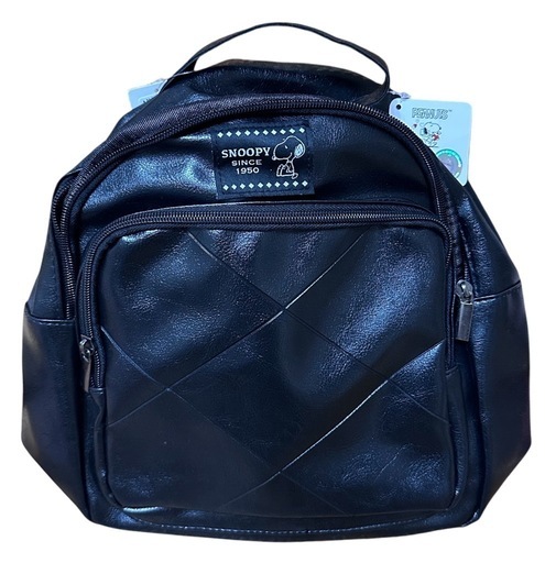 新品　スヌーピー　リュック　ブラック