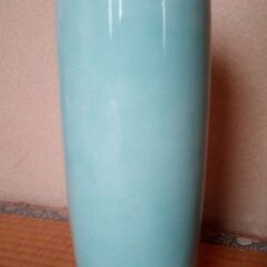 美品! みずいろの花瓶　深川製磁　高さ約28cm　箱付きの画像