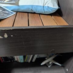 ロフトベッド、棚収納付きの画像