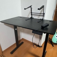 電動　テーブル　デスクの画像