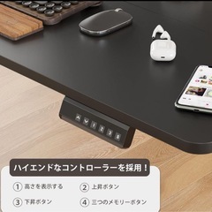 電動　テーブル　デスクの画像