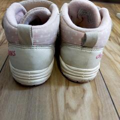 15.0cm アシックス ハイカットスニーカー靴の画像