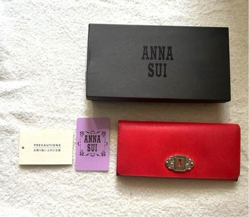 【極美品】ANNA SUI レッド 長財布
