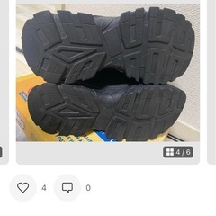 ブラック厚底スニーカーの画像