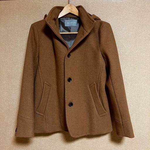 UNITED ARROWS ユナイテッドアローズ フード付きジャケット ウール  茶色 S