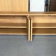 Muji無印良品 オーク材スタッキングシェルフ/キャビネット■TVAVローボード 無印良品(MUJI)のオーク材 スタッキングキャビネット/オーク材