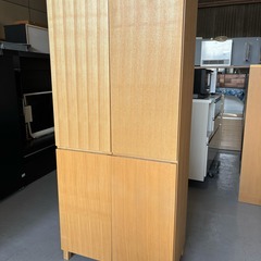 MUJI 無印良品 オーク材スタッキングキャビネット、収納家具、80cm Used/キレイ