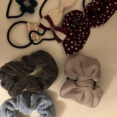 【無料】ヘアゴム シュシュ ヘアクリップ