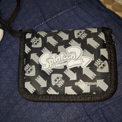 Switchスプラトゥーン2❗子供用財布♪首かけ紐付き♪の画像