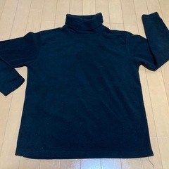 しまむら　VILLAND ハイネック　黒　フリース