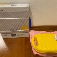 冬のキャンプに　コイズミ　電気敷毛布、湯たんぽ