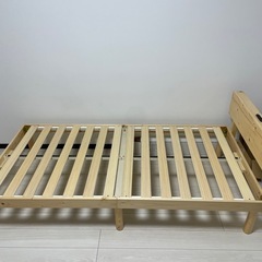 【新品】タンスのゲン・シングルベッドの画像