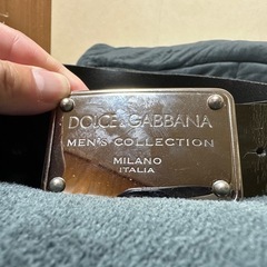 DOLCE&GABBANA メンズコレクション ブラックベルト