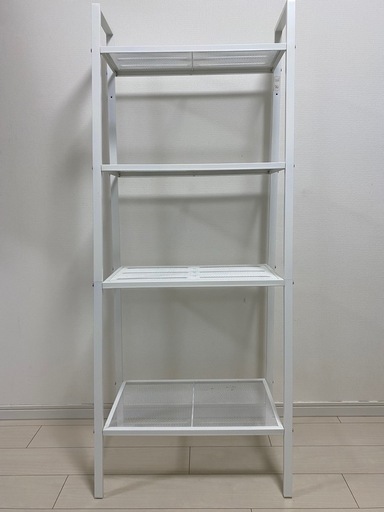 IKEAホワイトスチールメッシュラック