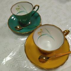 中古　コーヒーカップ　２点セット　無料！